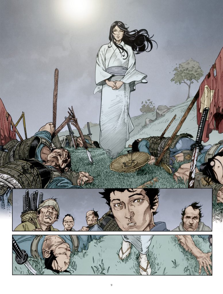 Page from The Mask of a Thousand Tears 1. Death Walks
